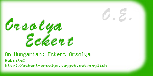 orsolya eckert business card